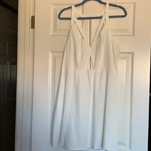 White cut out dress